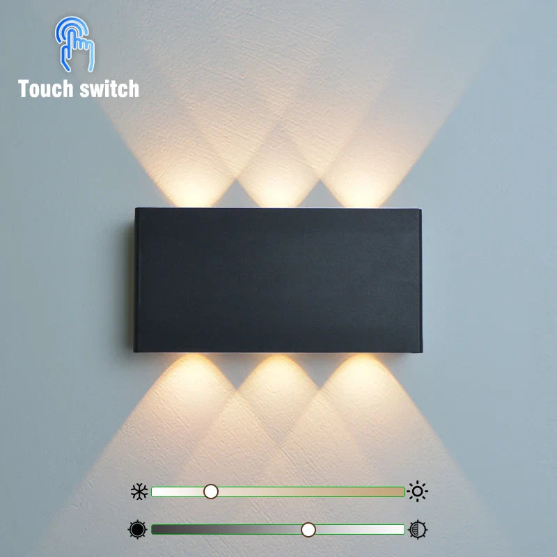 Belo Wall Lamp | Wireless Touch Control, Wood-Grain Design