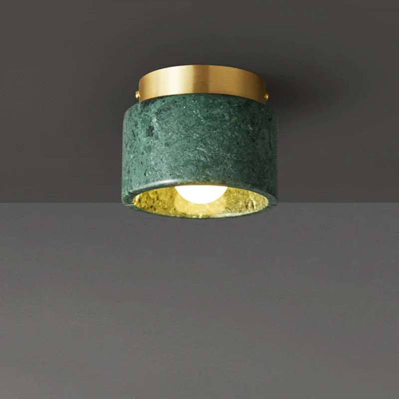 Bello Ceiling Light | Genuine Marble & Brushed Metal Finish