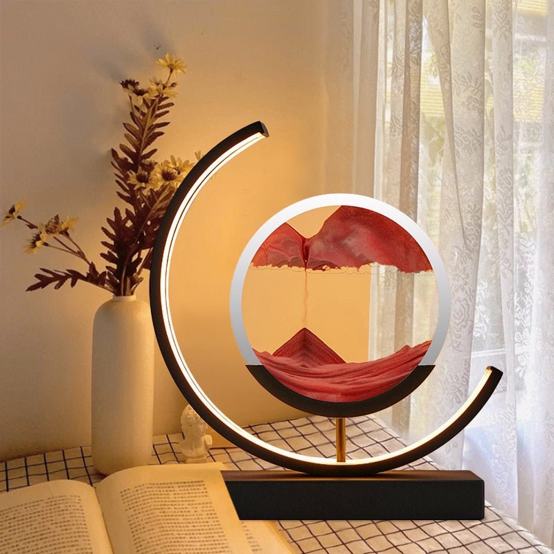 Bello LED Table Lamp | 360° Rotation, Dynamic Sand Art