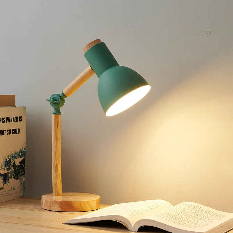 Bela Desk Lamp | Adjustable Wooden Design, Eye-Friendly Light