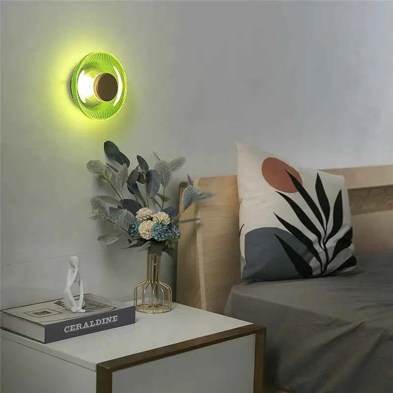 Bela Glass Wall Lamp | Textured Design, Warm LED Illumination