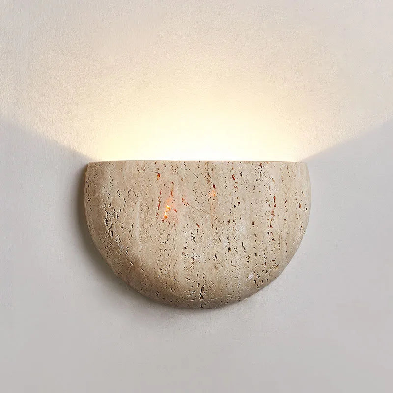 Bento LED Wandlamp | Travertin, Inclusief G9 LED-lamp