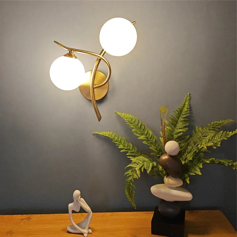 Luna Wall Light | Nordic Dual Globe, Warm Ambient Glow