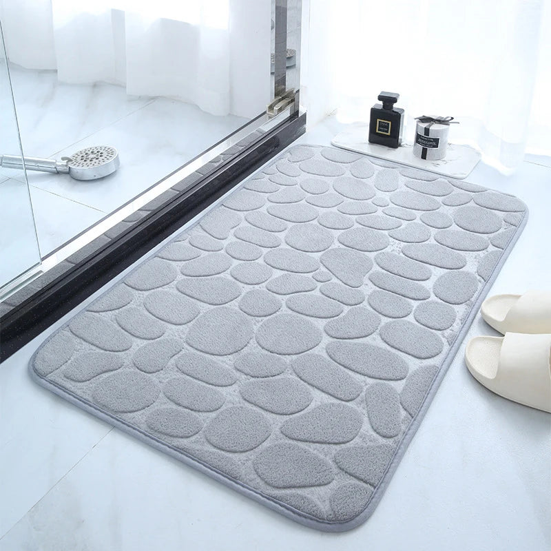 Kivara Bath Mat | Antislip Memory Foam, Quick-Dry Design
