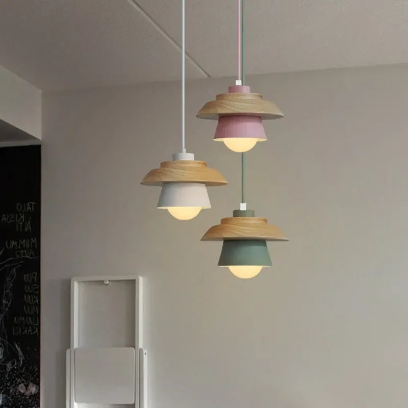 Bela Wood Pendant Light | Macaron Colour Palette, Modern Nordic Design