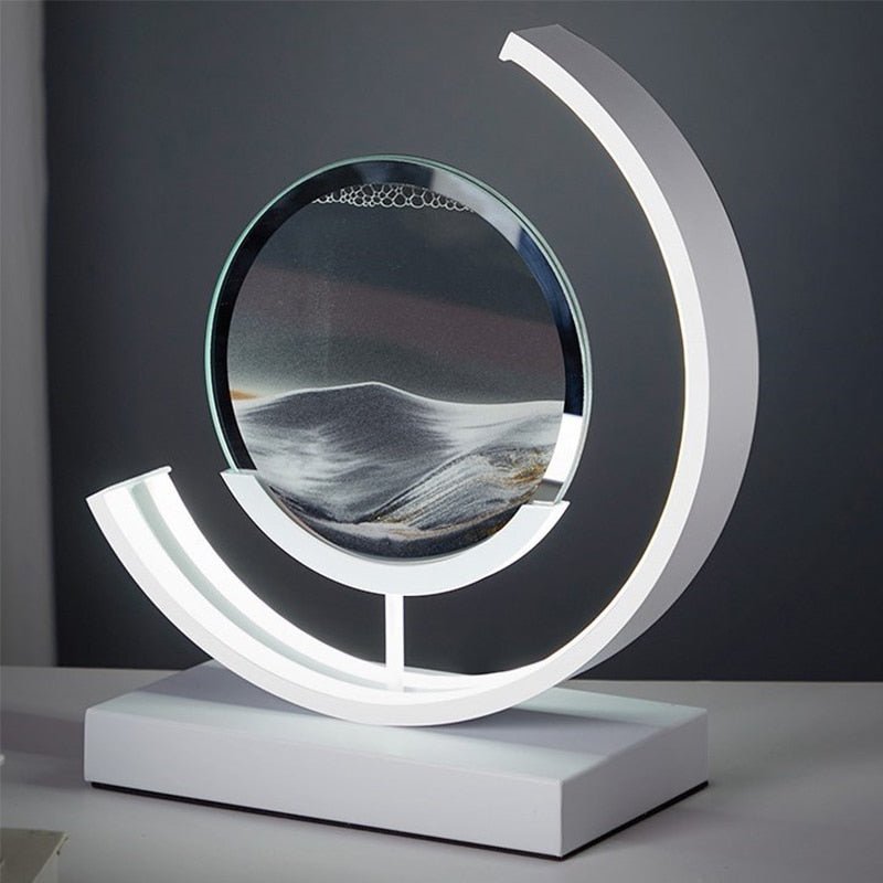 Bello LED Table Lamp | 360° Rotation, Dynamic Sand Art