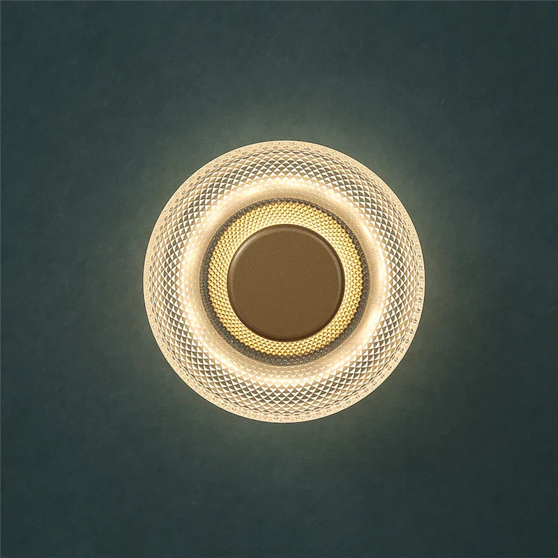 Bela Glass Wall Lamp | Textured Design, Warm LED Illumination