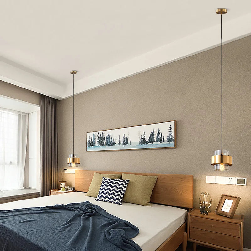 Brio Pendant Light | Smoked Glass & Brass Design