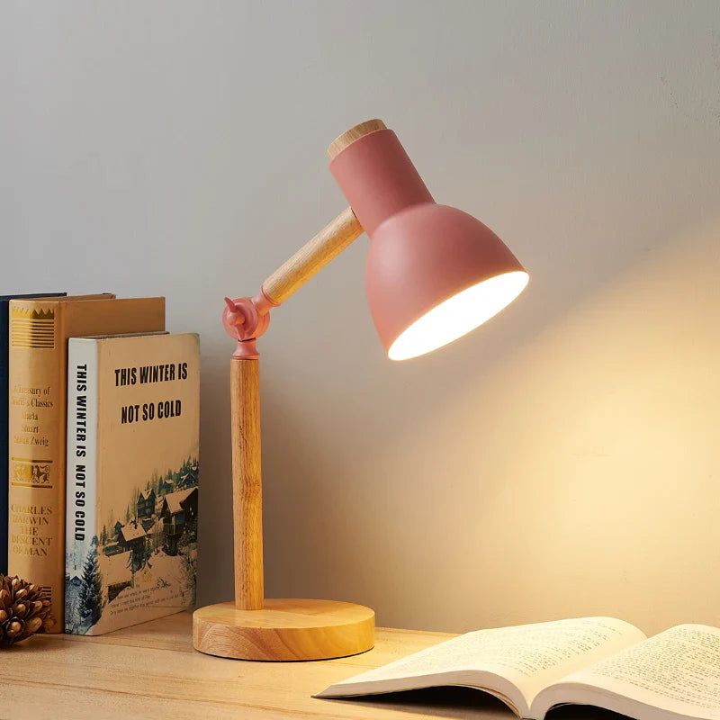 Bela Desk Lamp | Adjustable Wooden Design, Eye-Friendly Light