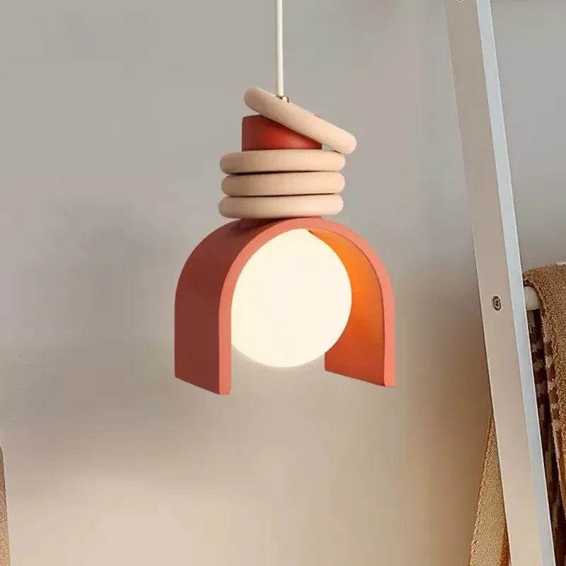 Bento Pendant Light | Japanese Minimalist Resin, Adjustable Height