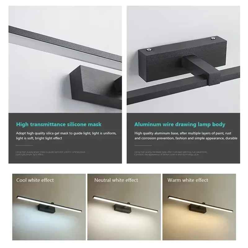 Bela LED Spiegellamp | Minimalistisch Design, Geïntegreerde LED