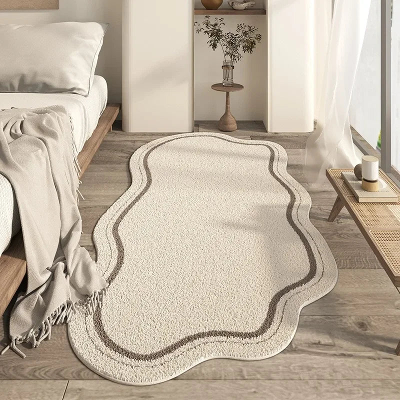 Bela Irregular Area Rug | Non-Slip Soft Texture, Minimalist Design