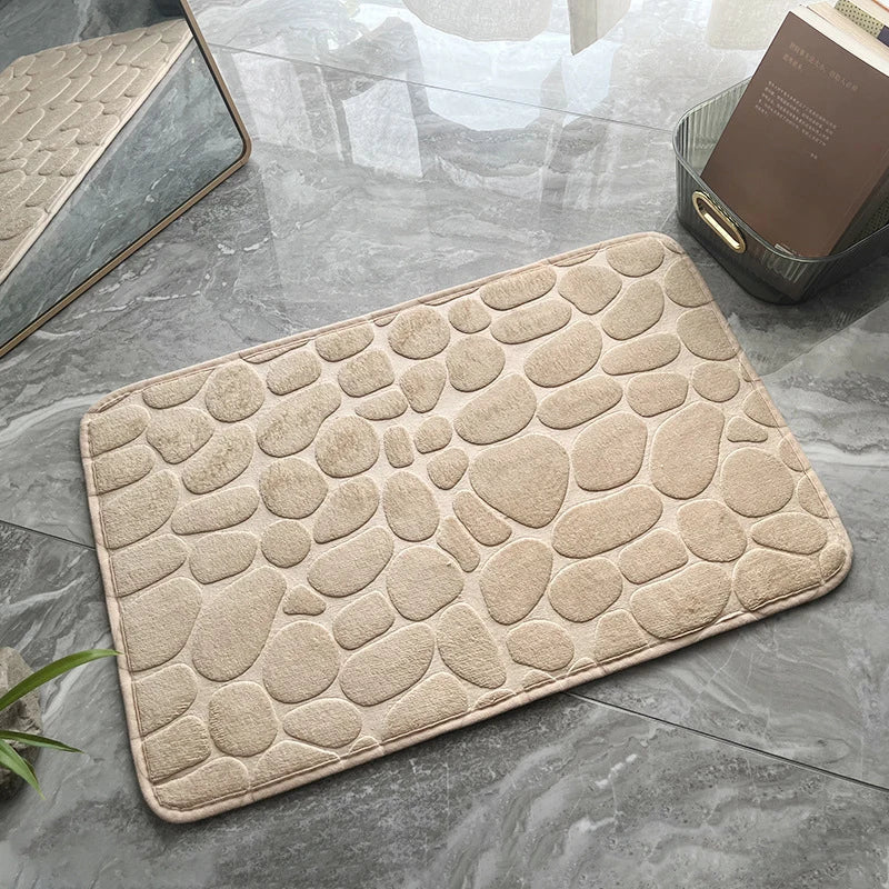 Kivara Bath Mat | Antislip Memory Foam, Quick-Dry Design