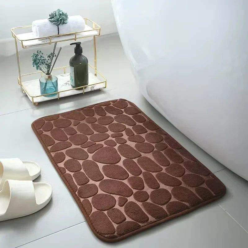 Kivara Bath Mat | Antislip Memory Foam, Quick-Dry Design