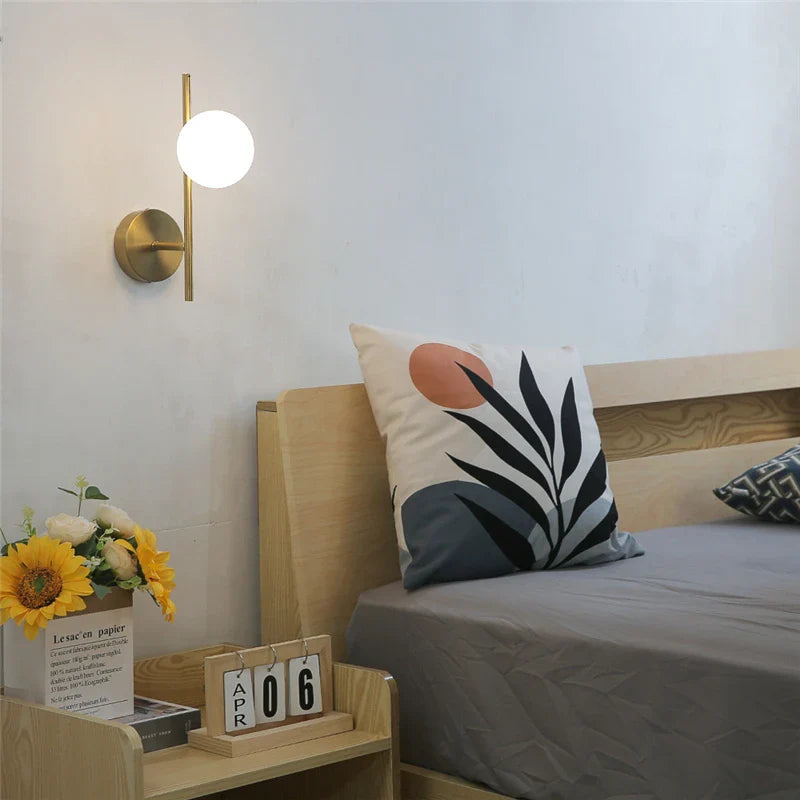 Bela Wall Light | Modern Dual-Globe, Gold Finish
