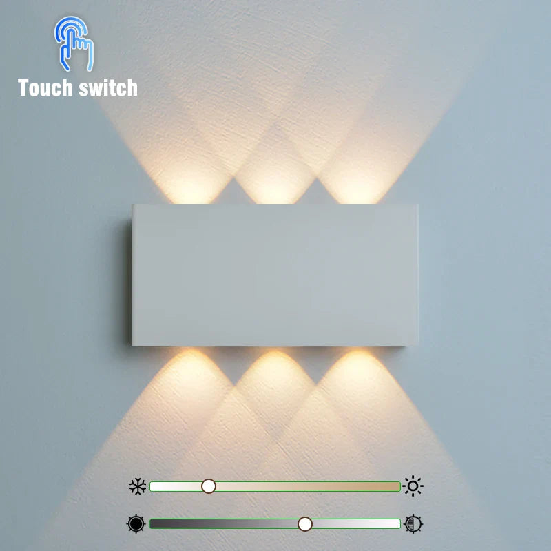 Belo Wall Lamp | Wireless Touch Control, Wood-Grain Design