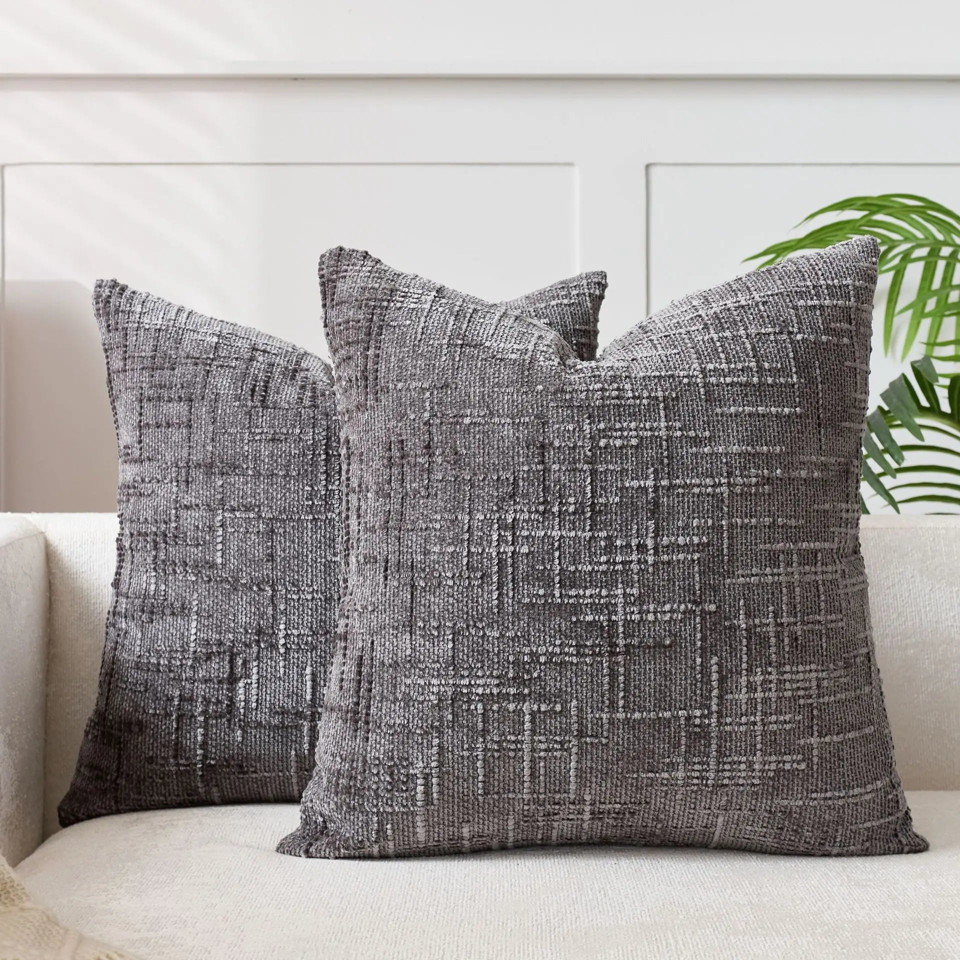 Bela Chenille Kussenhoes | Luxe Geweven Structuur, Wasbaar