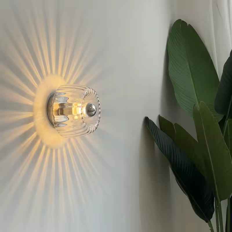 Gleam Wall Lamp | Glass Design, Warm Ambient Light