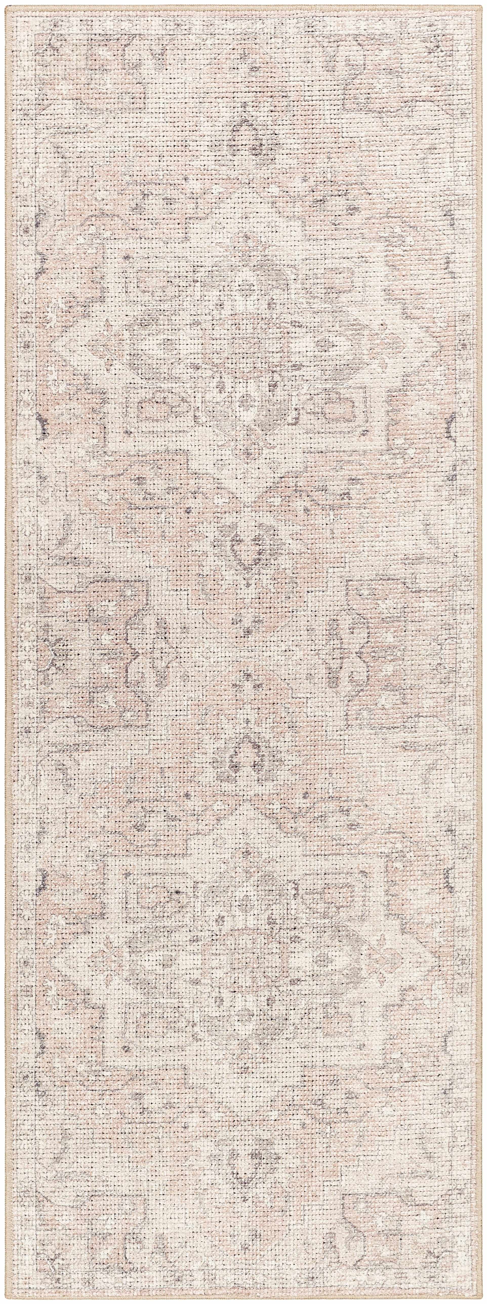 Bela Area Rug  Machine Woven  Vintage-Inspired Medallion Design