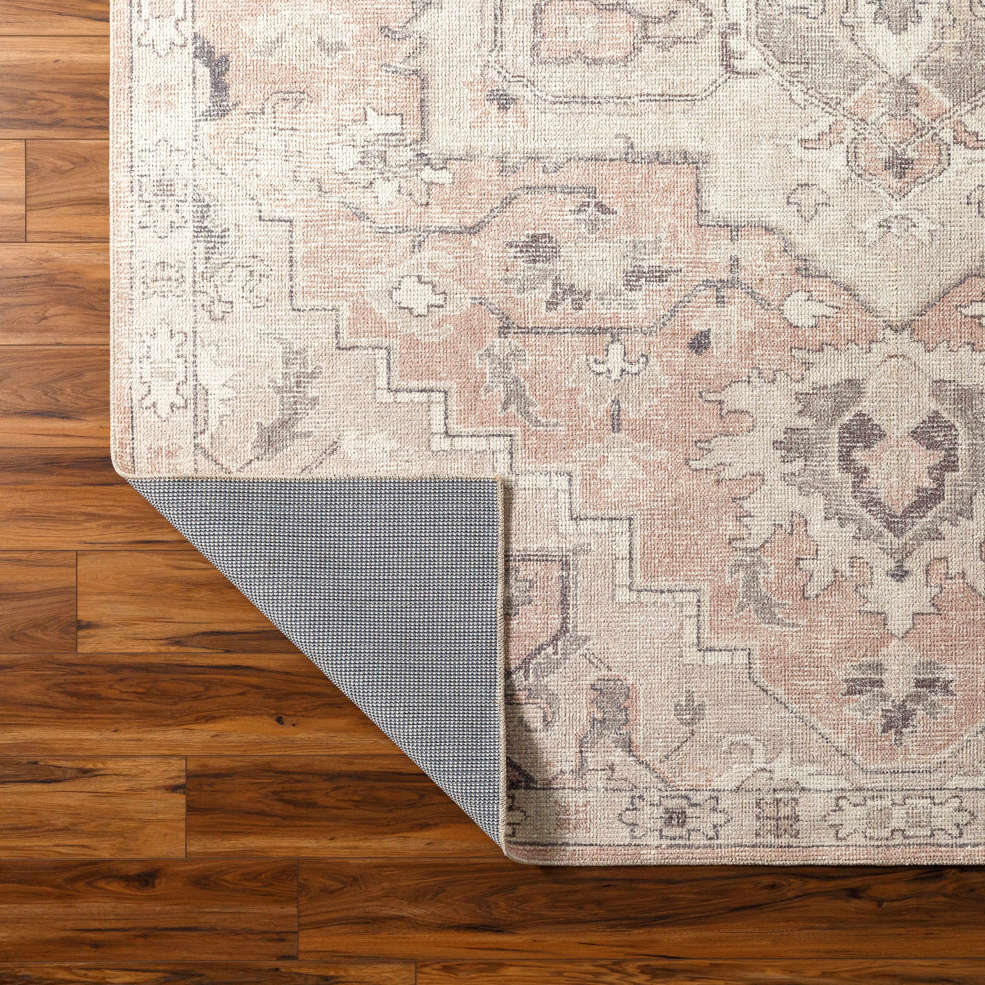 Bela Area Rug  Machine Woven  Vintage-Inspired Medallion Design