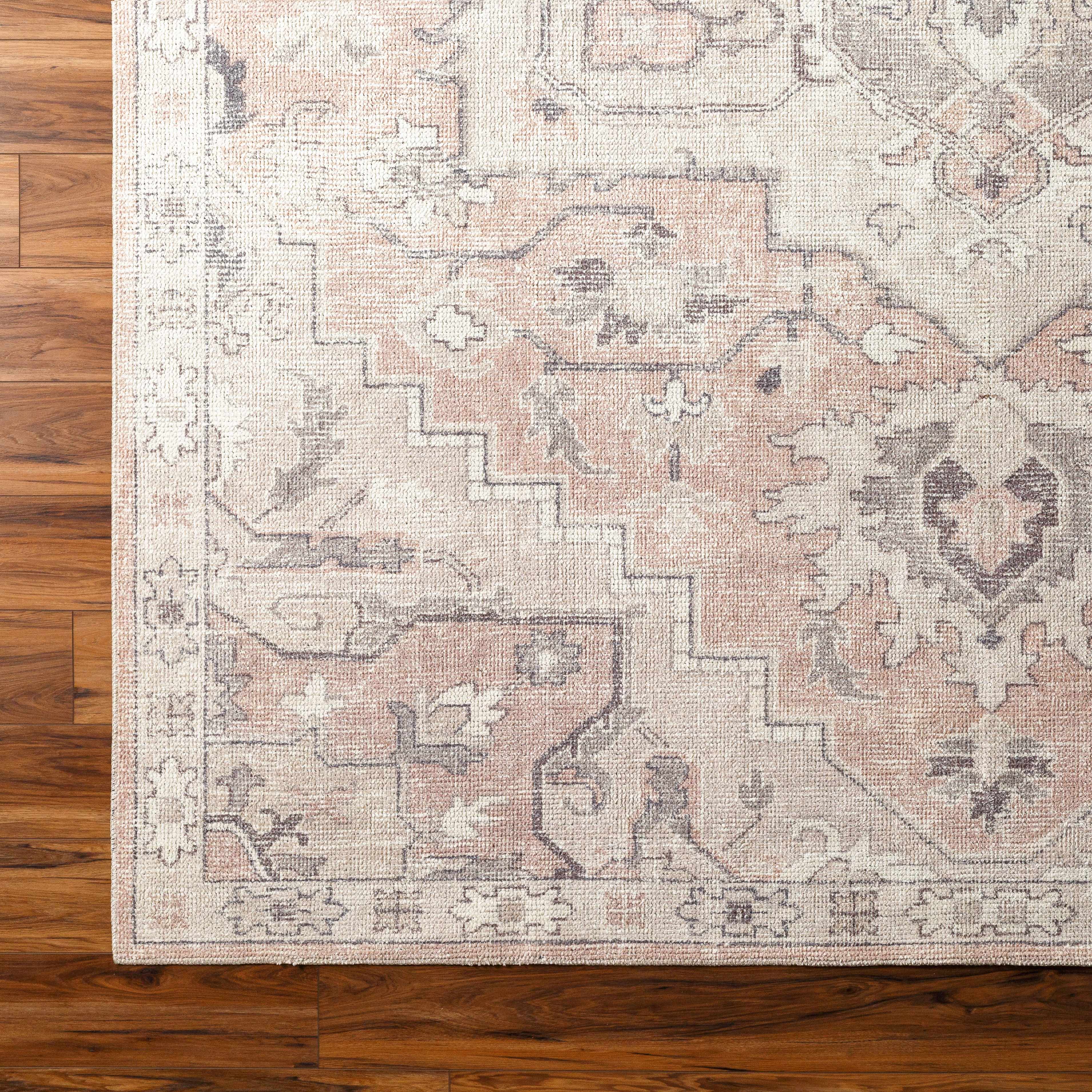 Bela Area Rug  Machine Woven  Vintage-Inspired Medallion Design
