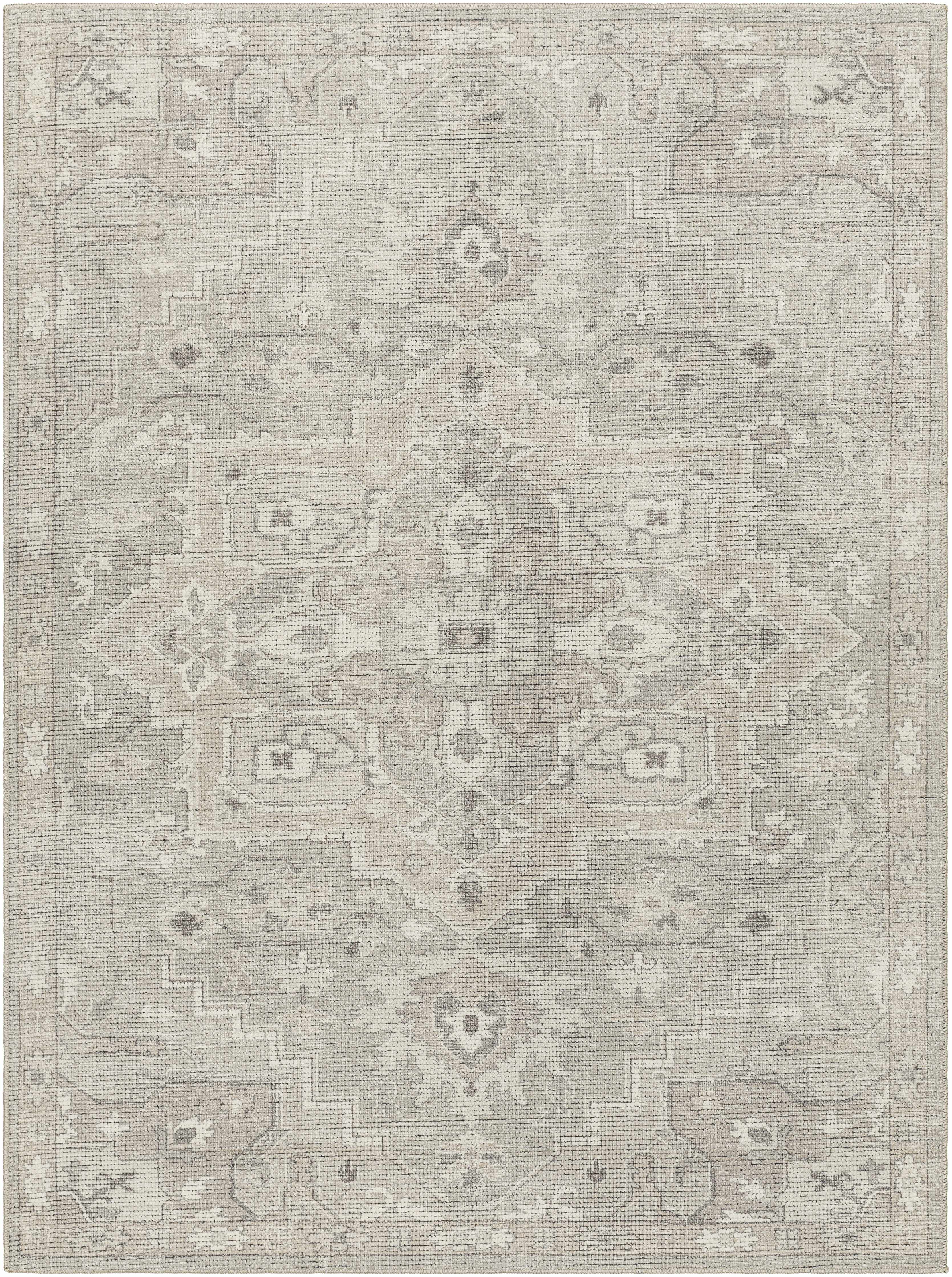 Bela Area Rug  Vintage Medallion Pattern, Machine Woven