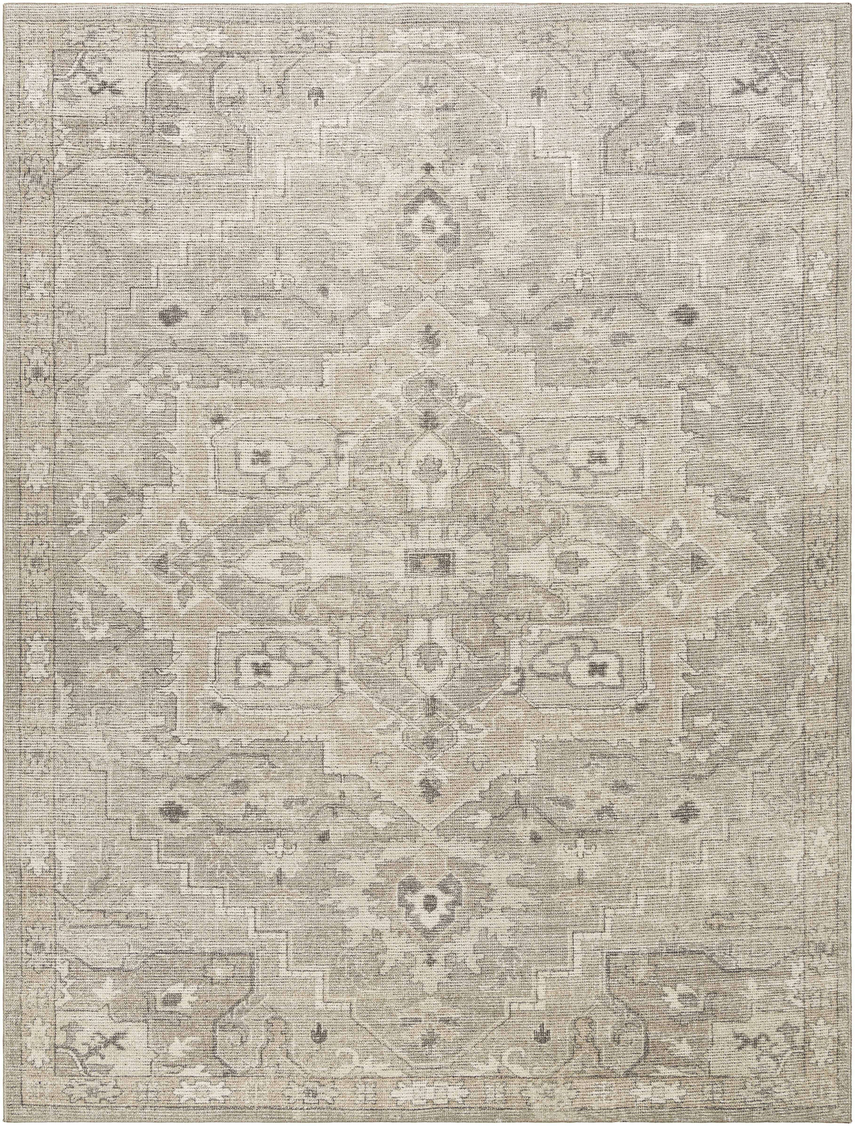 Bela Area Rug  Vintage Medallion Pattern, Machine Woven