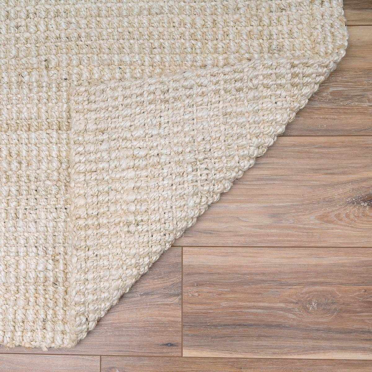 Bela Jute Rug Handmade 100% Jute No Pile Natural Look