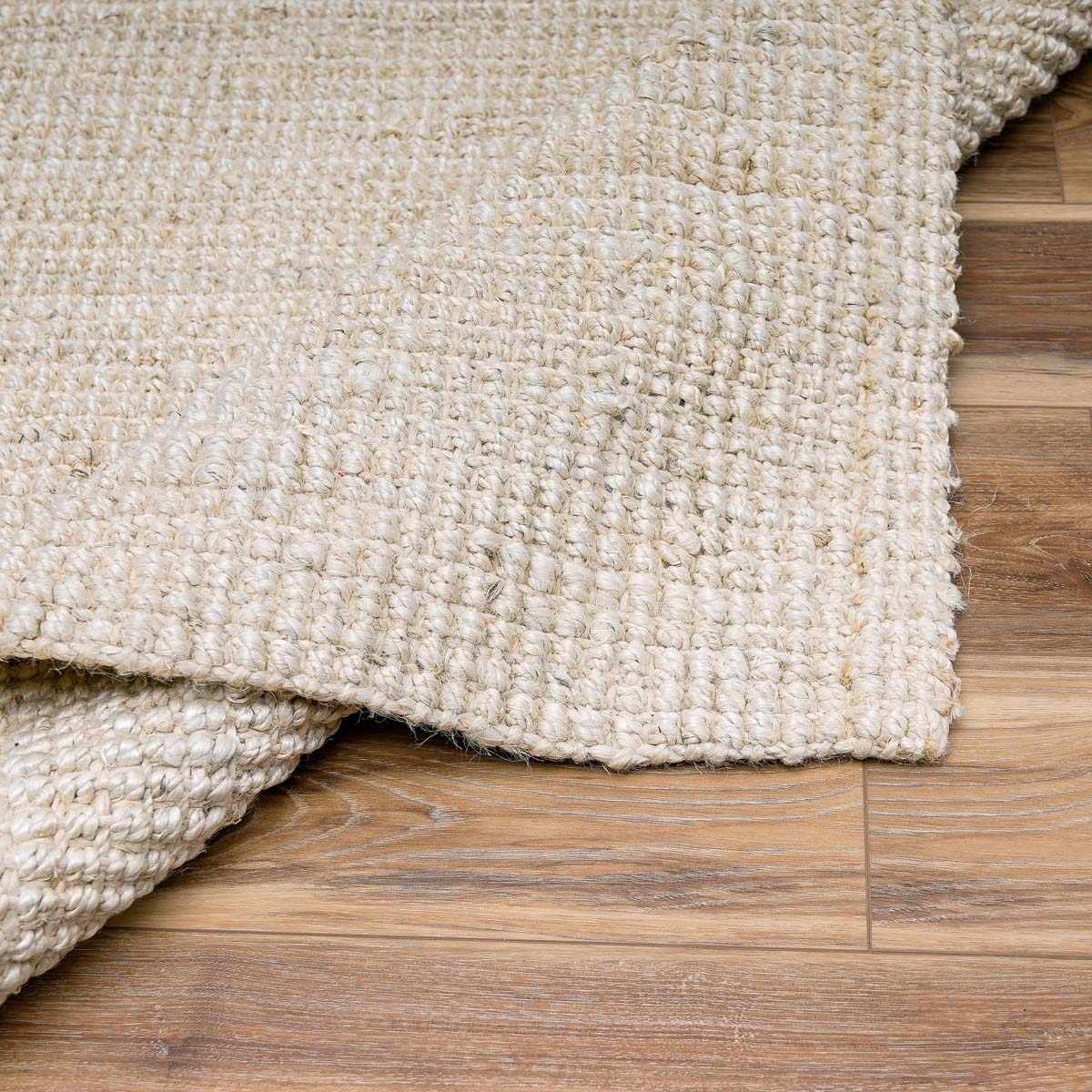 Bela Jute Rug Handmade 100% Jute No Pile Natural Look