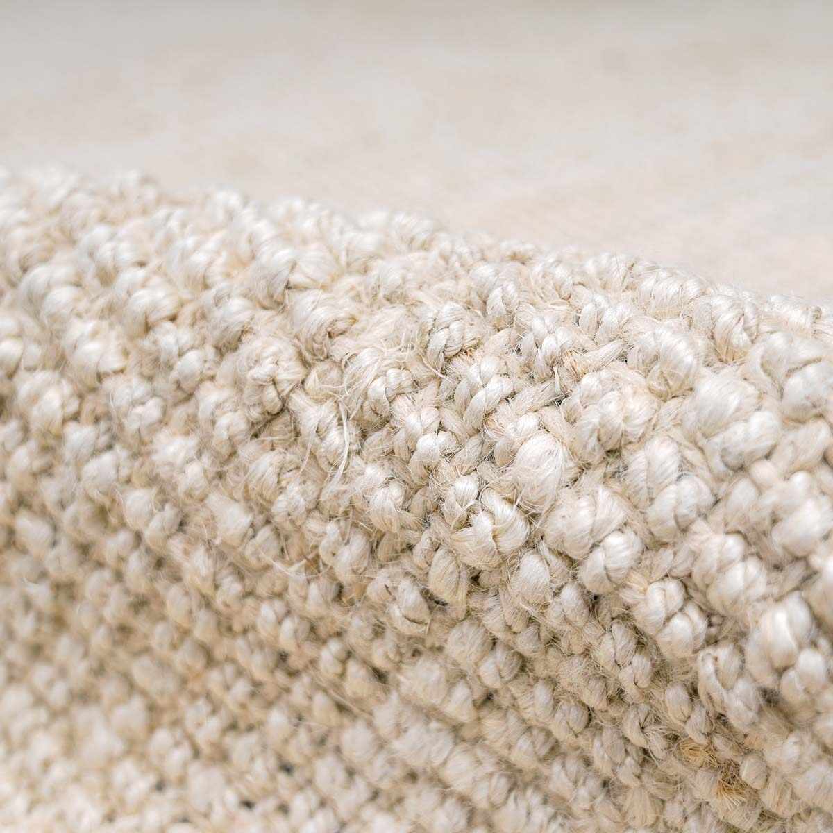 Bela Jute Rug Handmade 100% Jute No Pile Natural Look