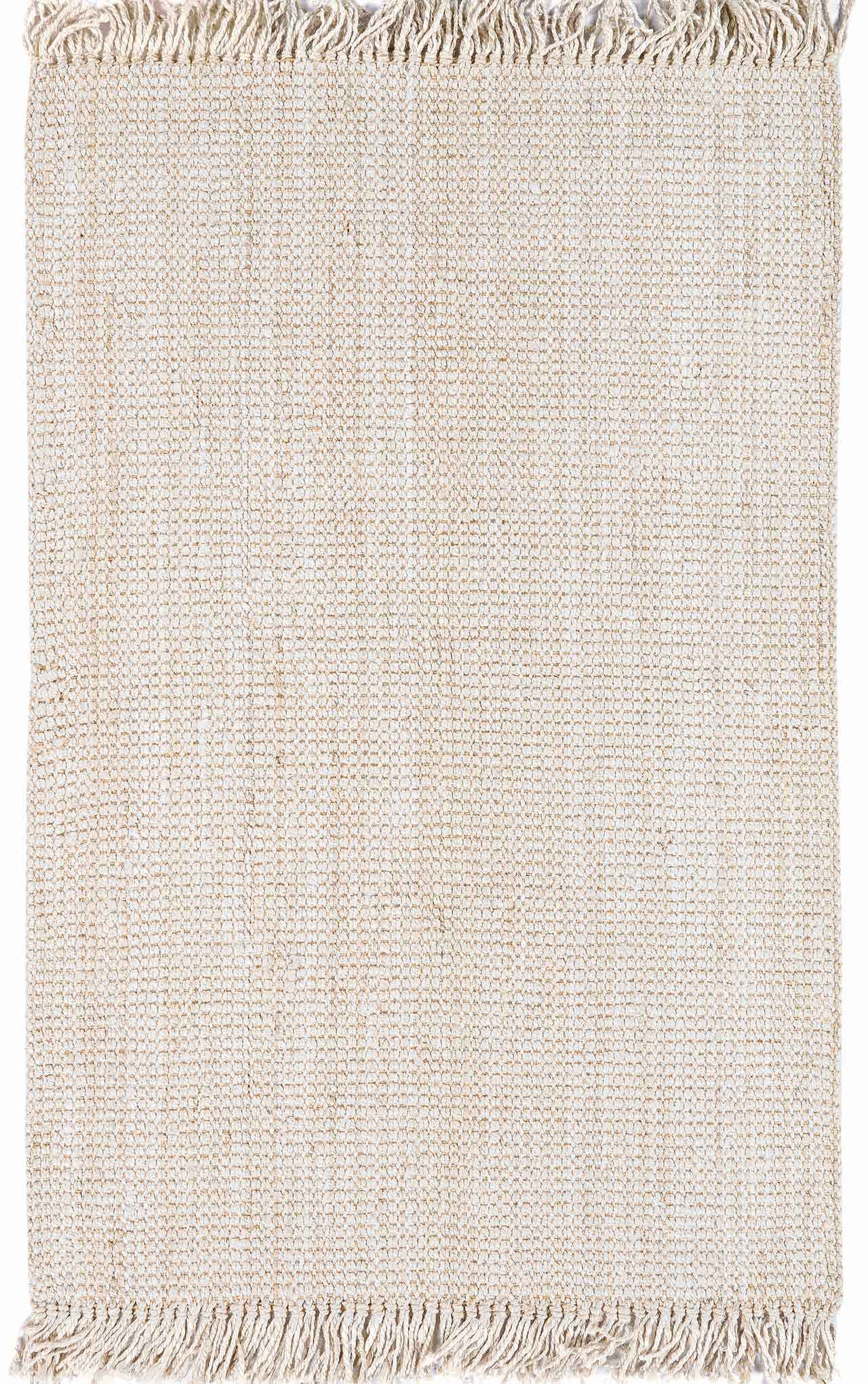 Bela Jute Rug  Hand Woven  Cream Color  Medium Pile