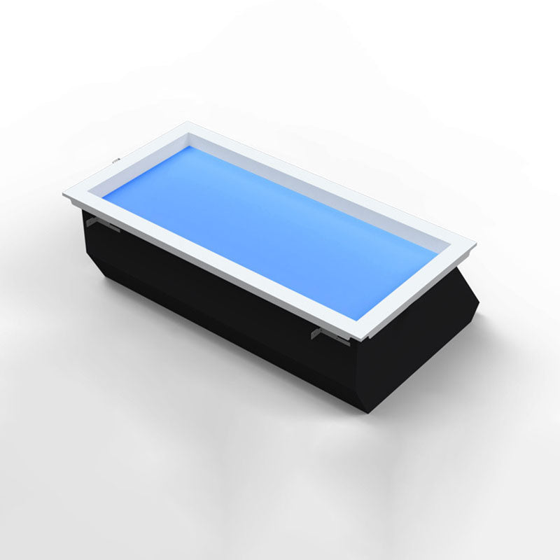 Contemporary Minimalist Blue Sky Metal LED Flush Mount Ceiling Light for Living Room