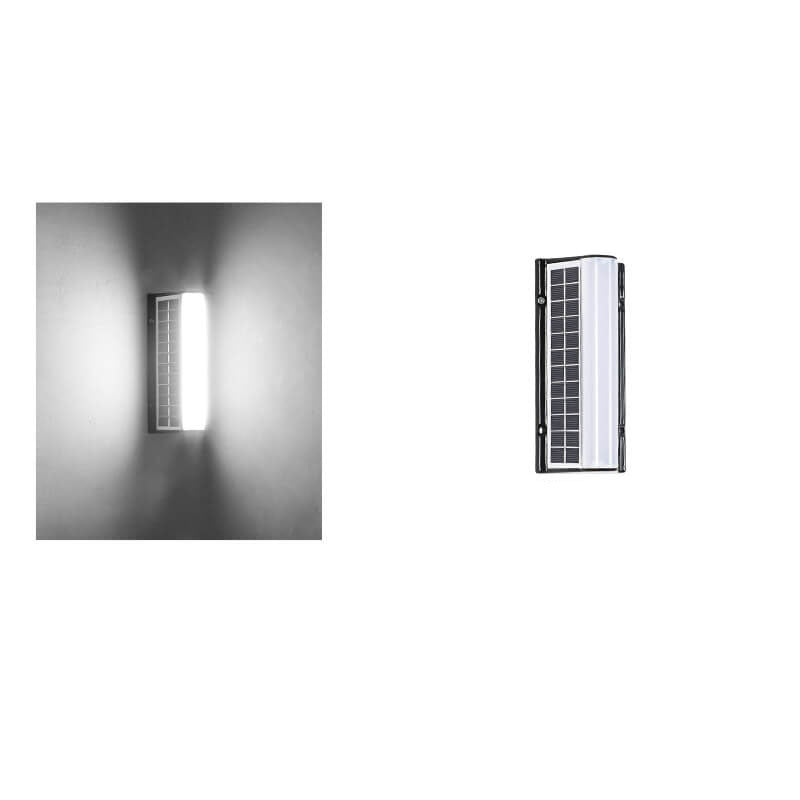 Contemporary Waterproof Outdoor Garden Wall Light with Long Acrylic Solar LED