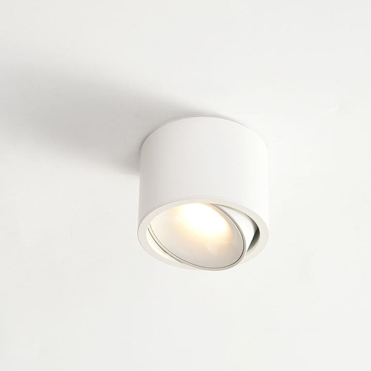 Contemporary Adjustable Round LED Flush Mount Ceiling Spotlight