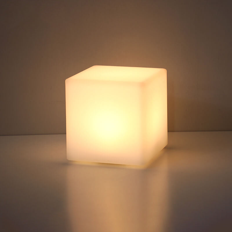 Artistic Geometric Battery-Powered Remote Control Night Light Table Lamp