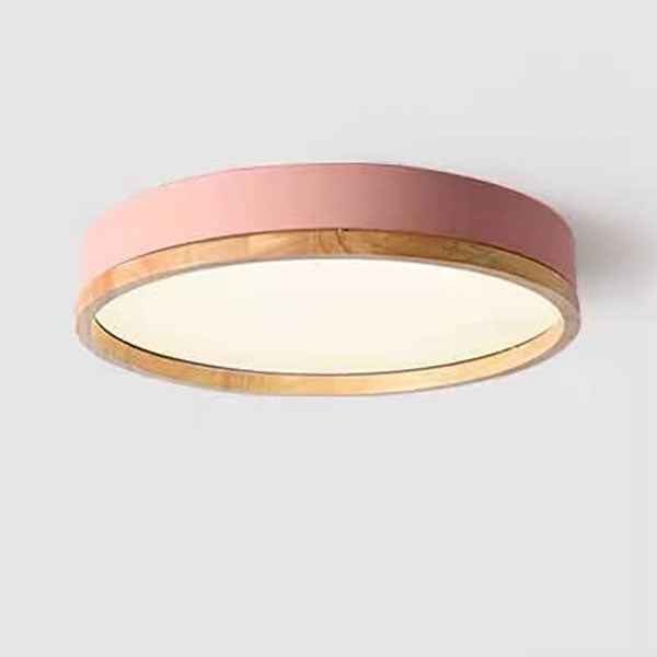 Elegant Round Acrylic LED Flush Mount Ceiling Light - Macaron Style