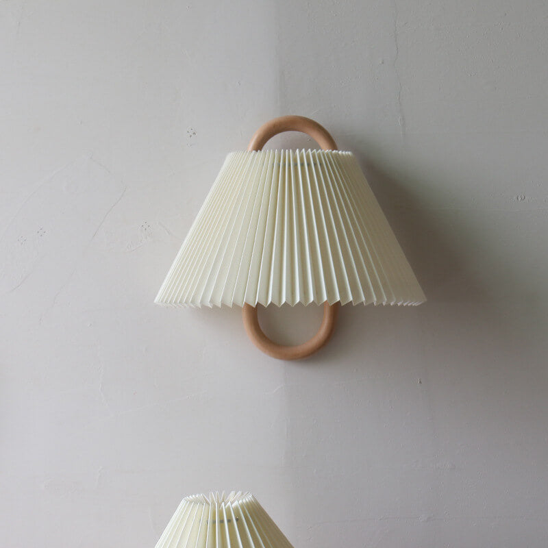 Bela Wall Sconce | Natural Beechwood, Soft Fabric Shade