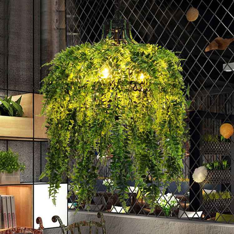 Artistic 3-Light Chandelier with Plant Vine Design