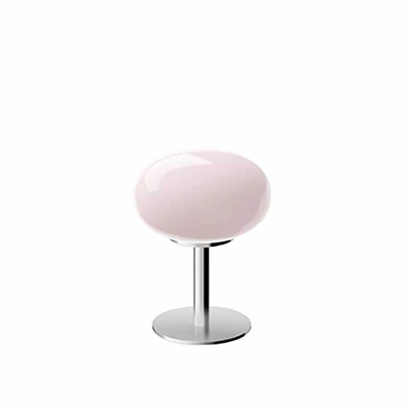 Vintage Nordic Cream Round Glass Table Lamp with Single Light