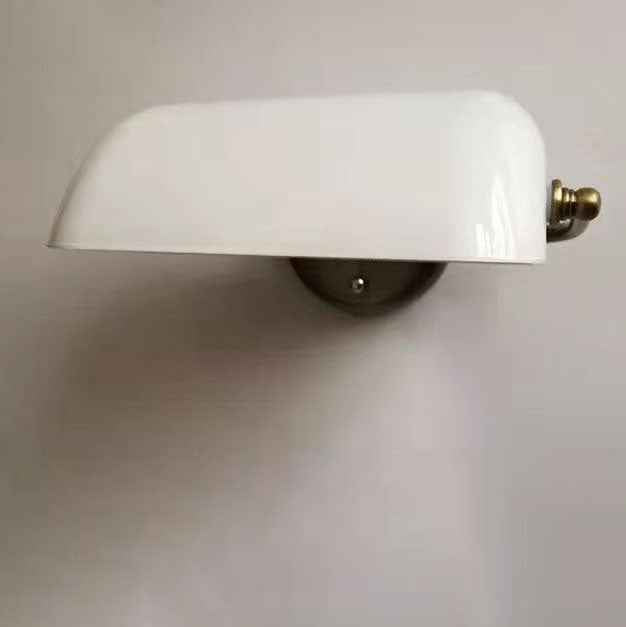 Retro Glass and Iron Round 1-Light Zipper Wall Sconce