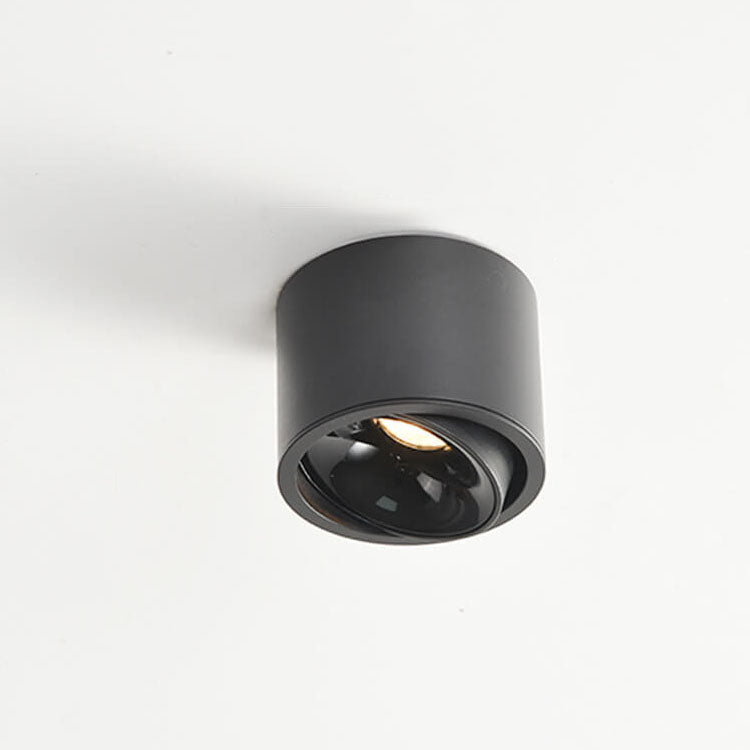 Contemporary Adjustable Round LED Flush Mount Ceiling Spotlight