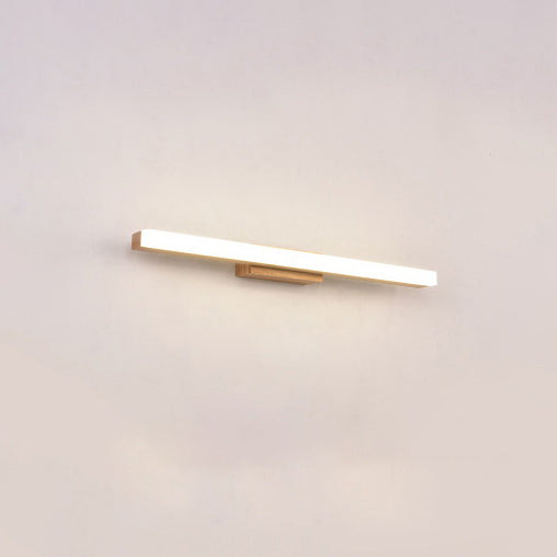 Nordic Minimalist Wooden LED Wall Sconce - Long Strip Vanity Light