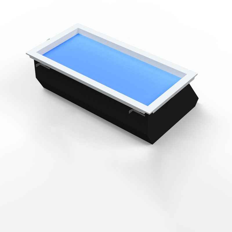 Contemporary Minimalist Blue Sky Metal LED Flush Mount Ceiling Light for Living Room