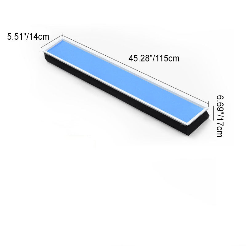 Contemporary Minimalist Blue Sky Metal LED Flush Mount Ceiling Light for Living Room