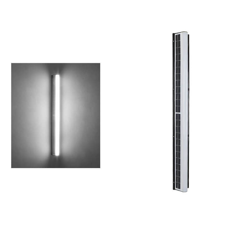 Contemporary Waterproof Outdoor Garden Wall Light with Long Acrylic Solar LED