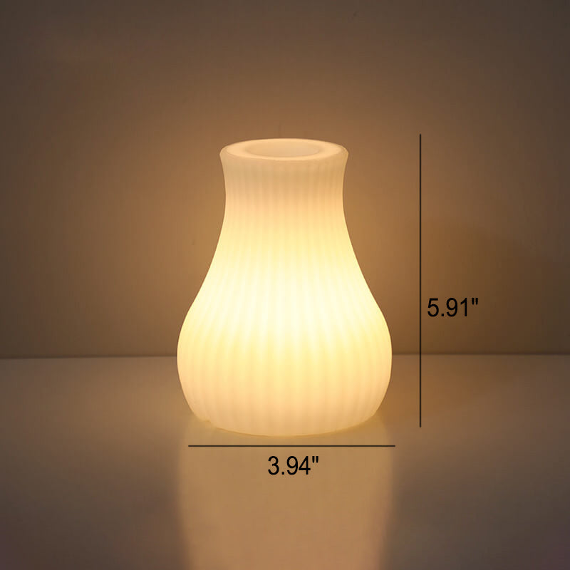 Artistic Geometric Battery-Powered Remote Control Night Light Table Lamp