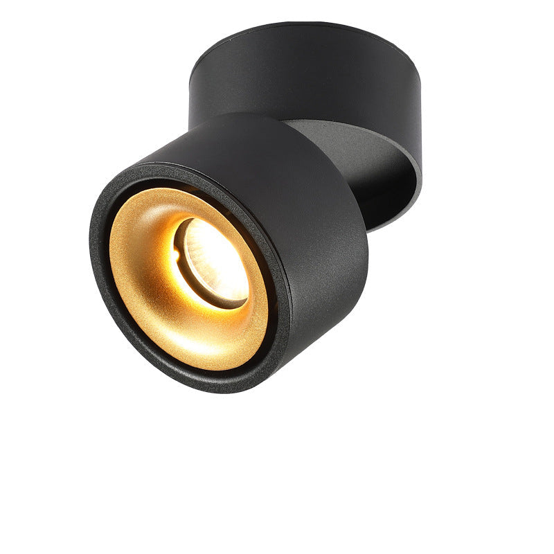 Contemporary Adjustable Aluminum LED Flush Mount Ceiling Light for Living Room
