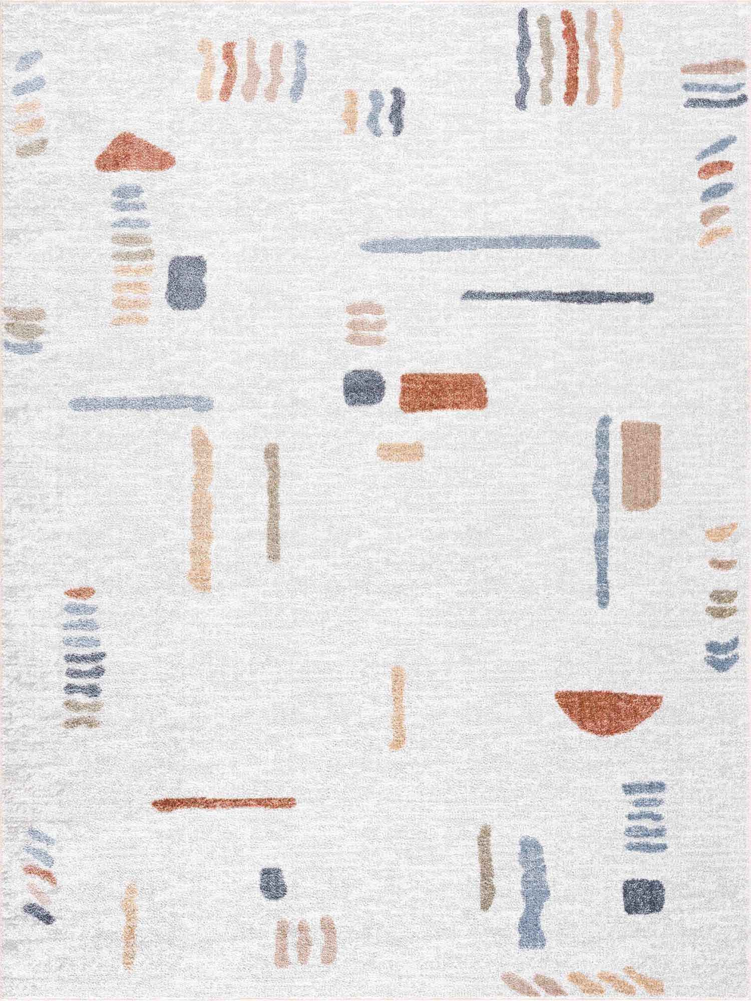 Aria Modern Rug  Machine Washable, Medium Pile Polyester