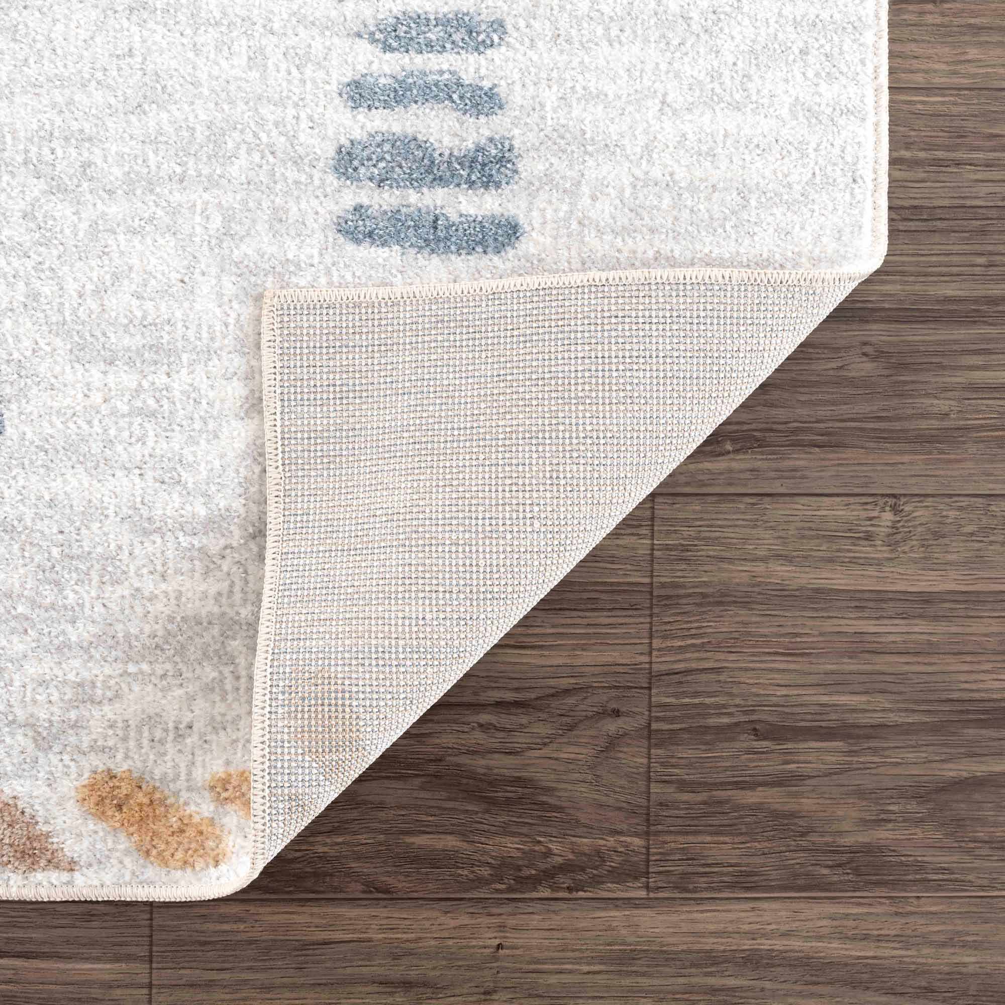 Aria Modern Rug  Machine Washable, Medium Pile Polyester