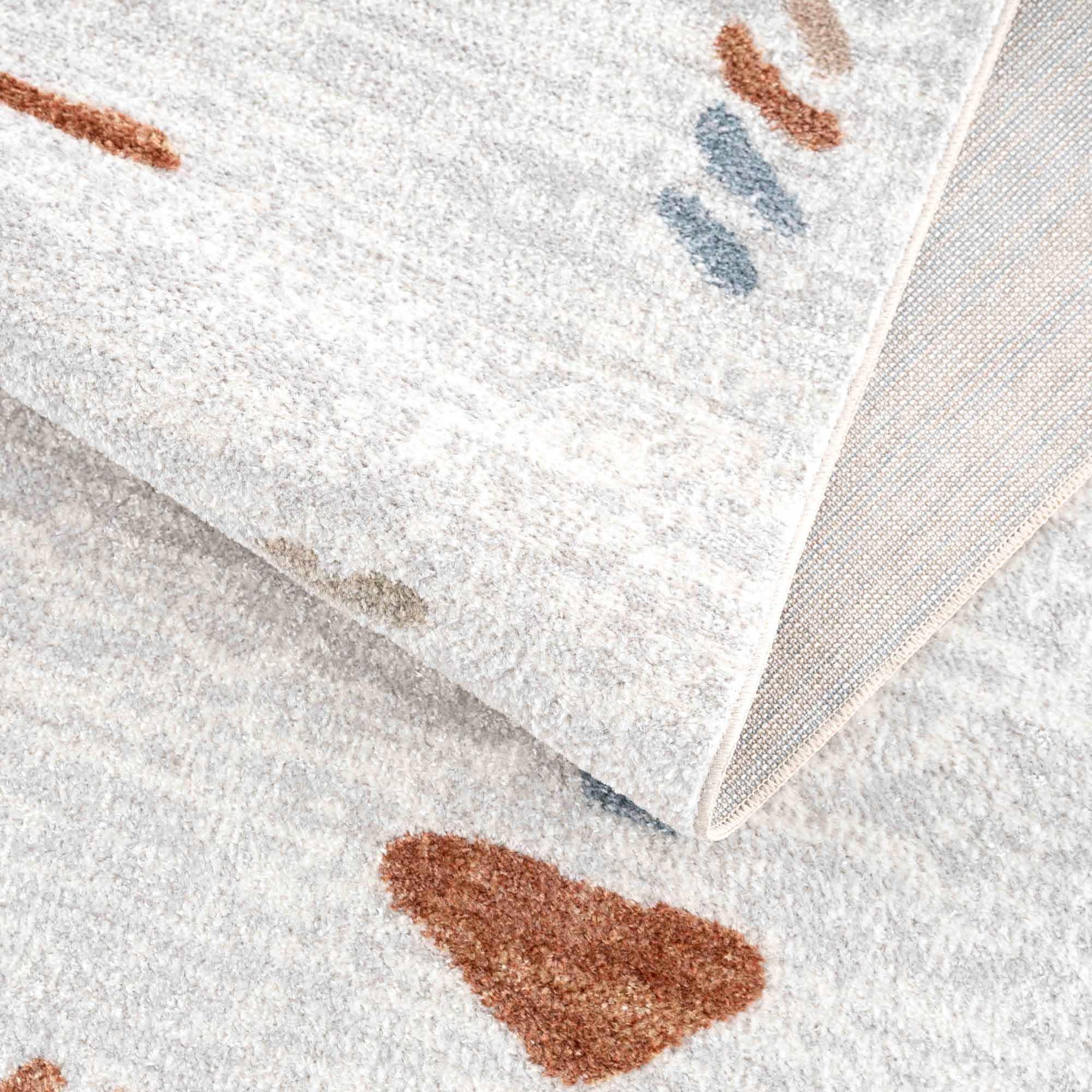 Aria Modern Rug  Machine Washable, Medium Pile Polyester